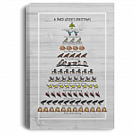 A Bird Lover's Christmas Framed Canvas - Unframed Poster - Bird Lover Wall Art, White, 0.75'' Framed Canvas