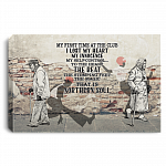 My First Time At The Club I Lost My Heart Northern Soul Dancing Wrapped Framed Canvas Prints - Unframed Poster, White, 0.75'' Framed Canvas