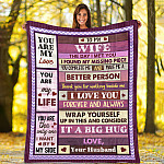 1VT. To My Wife The Day Met You blanket mockup