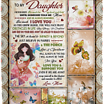 To My Daughter I Never Knew How Much Love My Heart Could Hold Until Someone Told Me Mom Fleece Blanket-Sherpa Blanket, White, Cozy Plush Fleece Blanket - 50x60 To My Daughter I Never Knew How Much Love My Heart Could Hold Until Someone Told Me Mom Fleece Blanket-Sherpa Blanket, White, Cozy Plush Fleece Blanket - 50x60