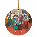 Personalized Our First Christmas Together Holiday Circle Ornament Keepsake - Our First Christmas As Mommy and Daddy, White, Circle Ornament Personalized Our First Christmas Together Holiday Circle Ornament Keepsake - Our First Christmas As Mommy and Daddy, White, Circle Ornament