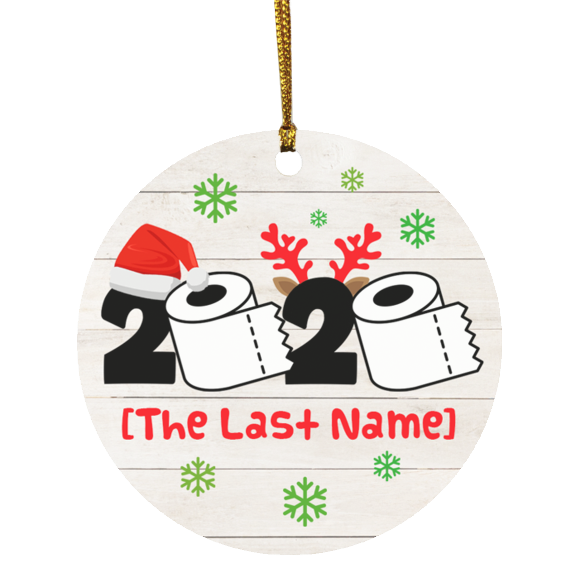 Personalized Toilet Paper with Family Name Quarantine Pandemic Christmas Holiday Flat Circle Ornament Keepsake, White, Circle Ornament Personalized Toilet Paper with Family Name Quarantine Pandemic Christmas Holiday Flat Circle Ornament Keepsake, White, Circle Ornament