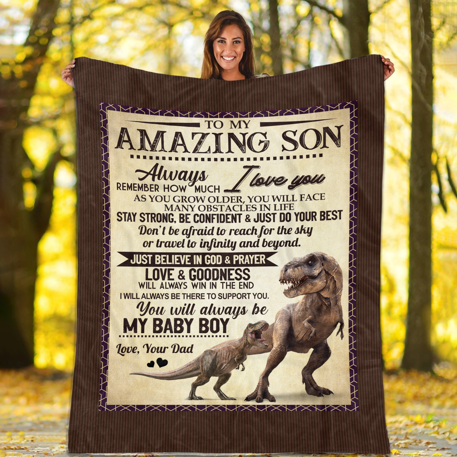 3O_ Amazing Son-Dad Blanket Mockup 1