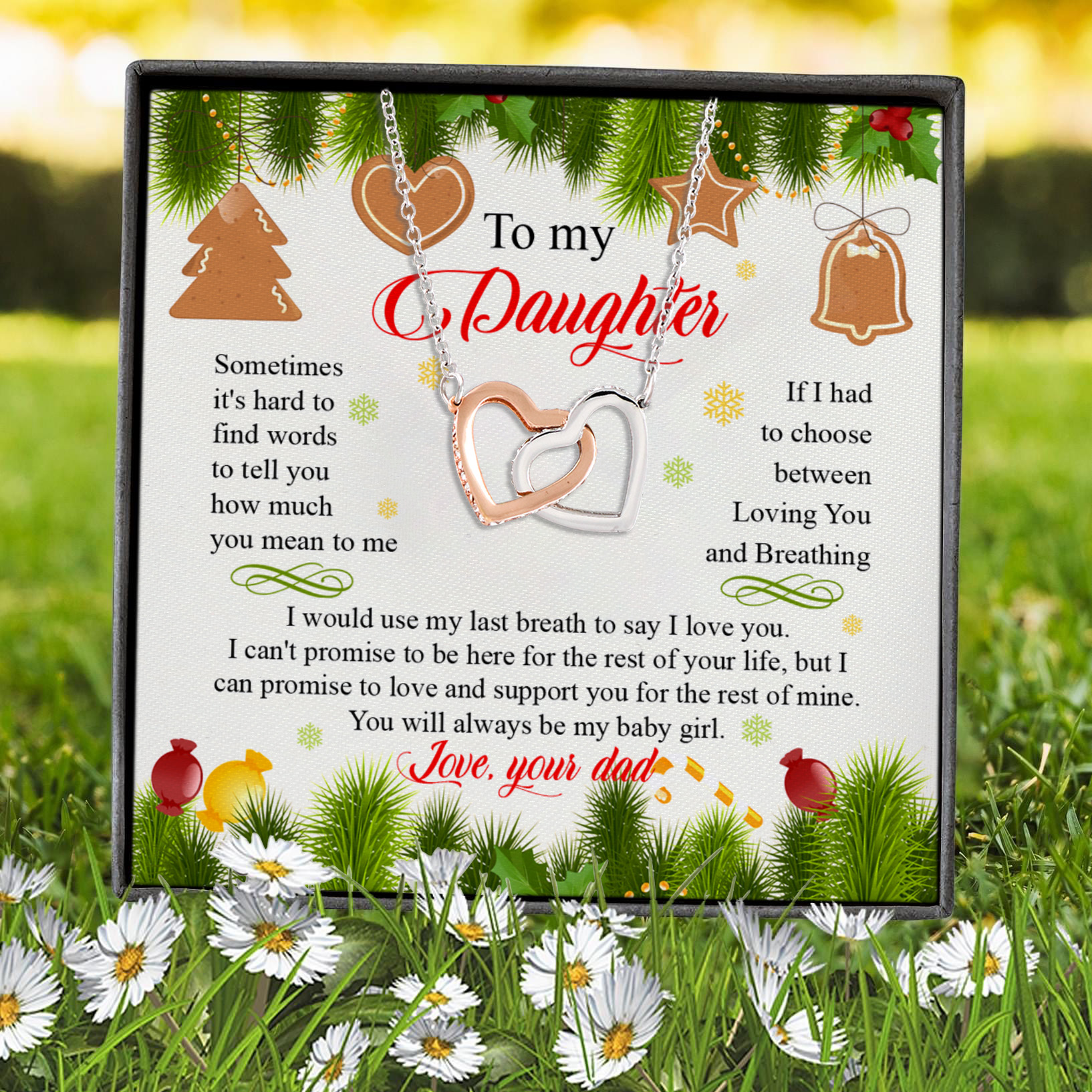 8Th. Be My Baby Girl Christmas(5) Interlocking Hearts Necklace 7