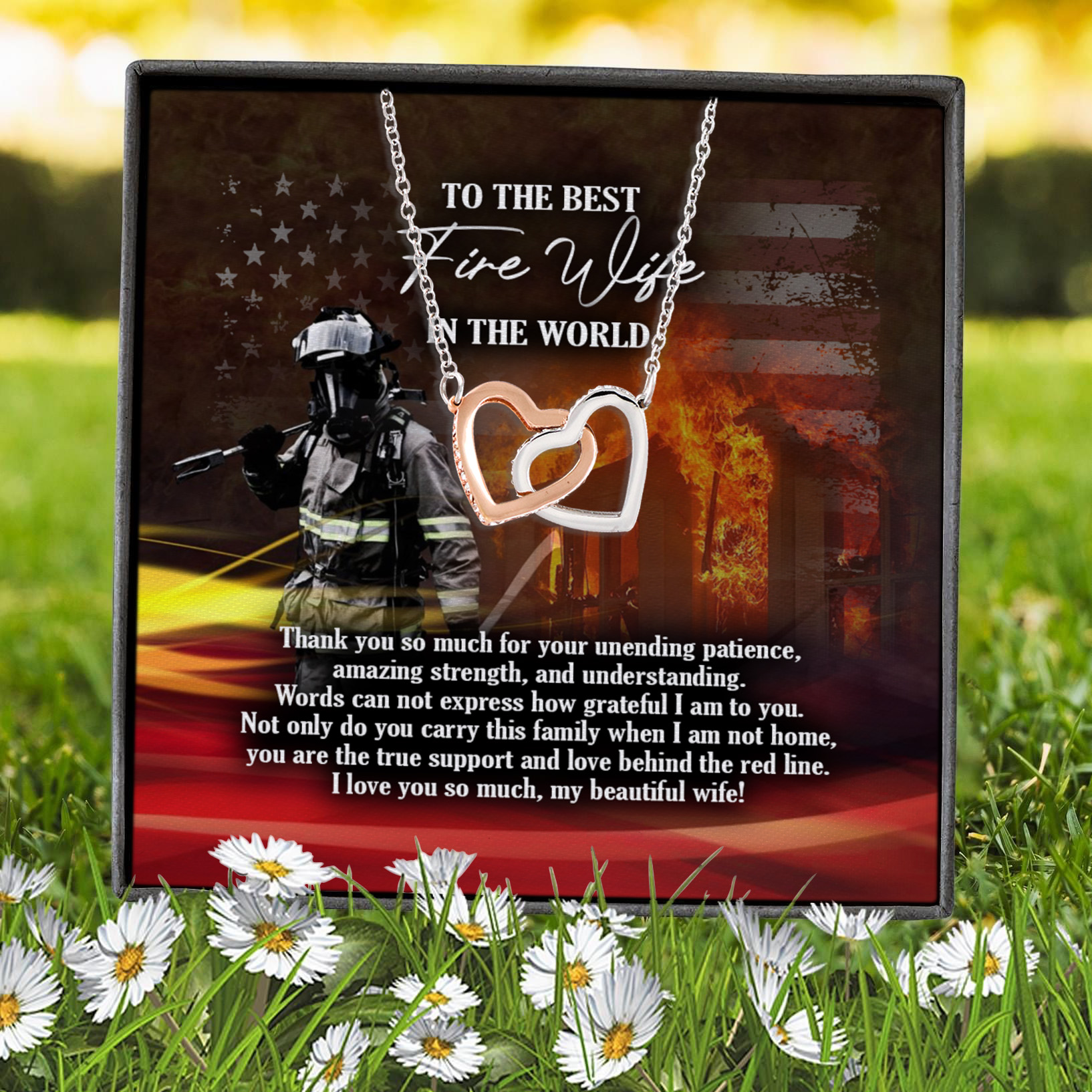 10Th. Fire Wife Interlocking Hearts Necklace 7