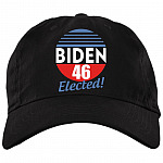 Joe Biden 46 Elected Celebrate Joe Biden 46th President Of America 2020 Wining Twill Cap - Snapback Hat, Black, Brushed Twill Dad Cap