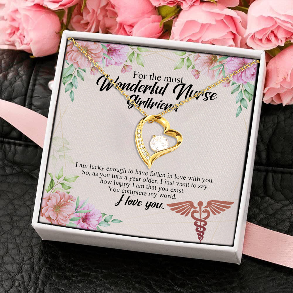 6Th. Wonderful Nurse(5) Forever Love Necklace (Gold) 4