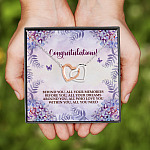 9Th. Congratulations(4) Interlocking Hearts Necklace