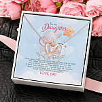 4O_ Granddaughter Elephant (daughter-dad) Interlocking Hearts Necklace 4