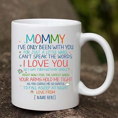 Alternative view of Personalized Mommy I've Only Been With You Ceramic Coffee Mug- Beer Stein - Water Bottle - Color Changing Mug
