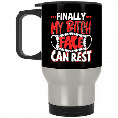 14 oz. Silver Travel Mug