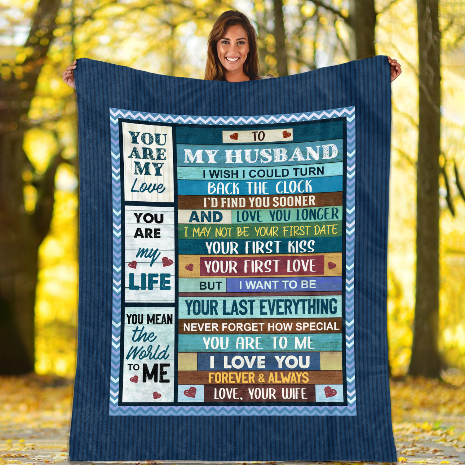 4O_ To My Husband Vintage-blanket Blanket Mockup 1