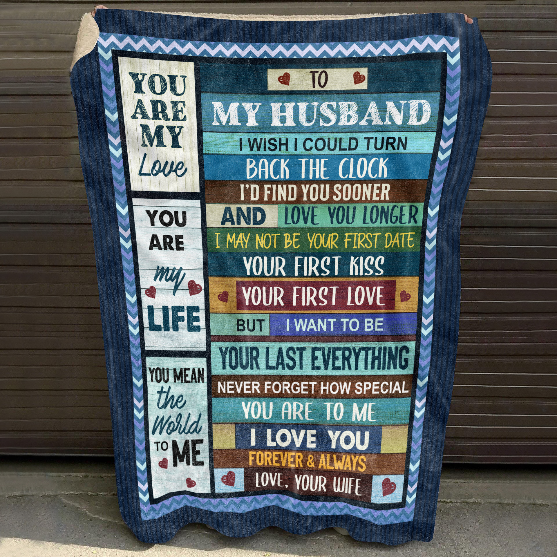4O_ To My Husband Vintage-blanket Blanket Mockup 10