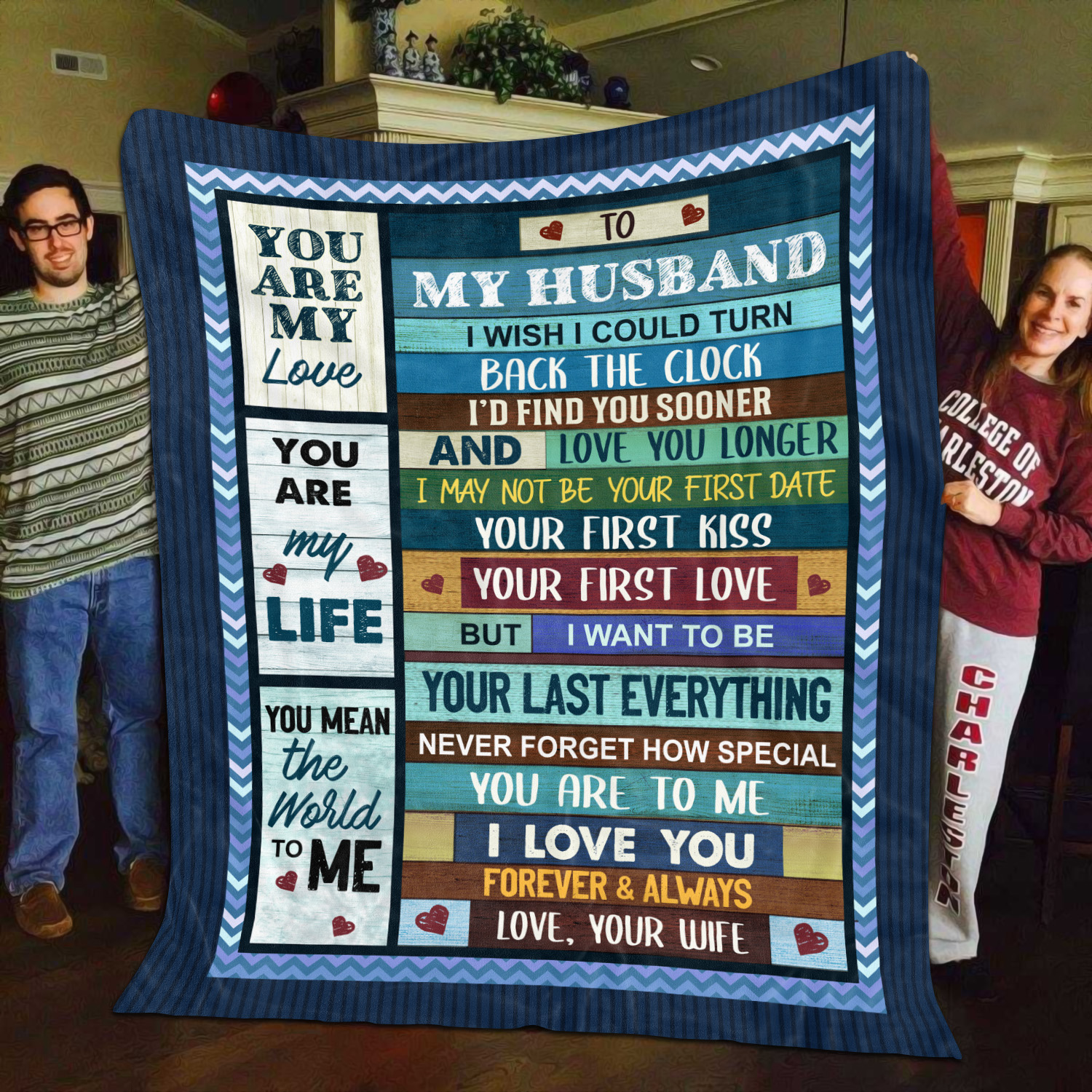 4O_ To My Husband Vintage-blanket Blanket Mockup 11
