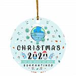 2020 the One Where We Were Quarantined Heal the Earth Christmas Ornament - Holiday Ornament, White, Circle Ornament 2020 the One Where We Were Quarantined Heal the Earth Christmas Ornament - Holiday Ornament, White, Circle Ornament