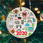9vt. 2020 year of the quarantine ornament mockup