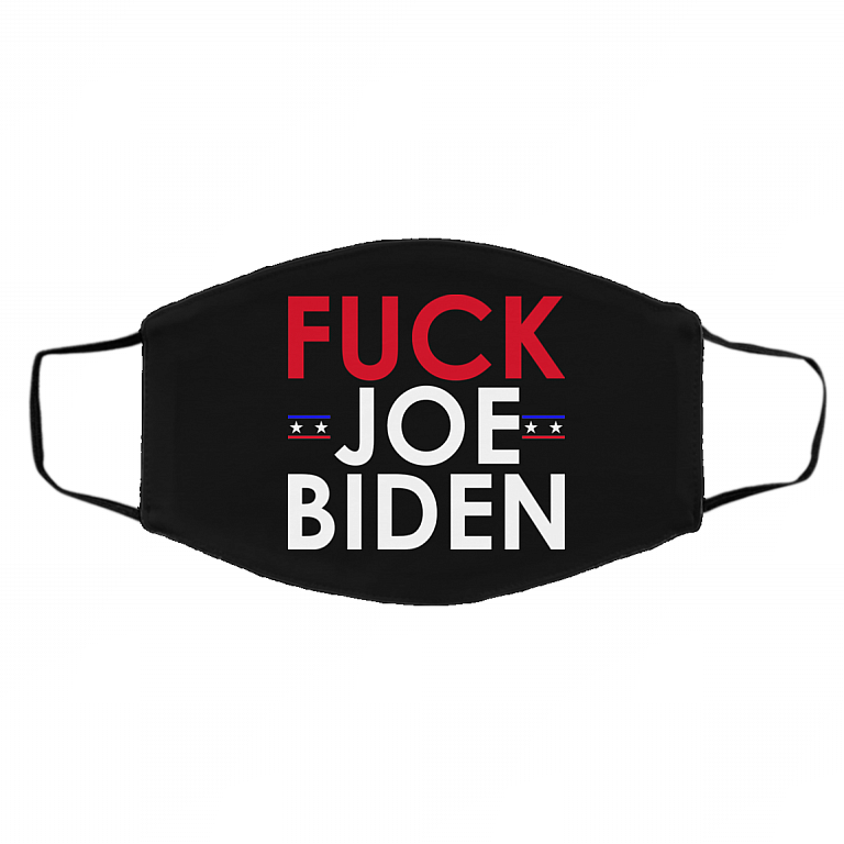 Fuck Joe Biden Washable Reusable Custom Printed Cloth Face Mask Cover, Black, Cloth Face Cover – Medium/Large