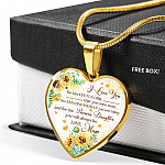 I Love You For The Little Girl That You Once Were For The Amazing Woman You Are Today Heart Pendant Necklace - Heart Luxury Necklace (Gold Plated)