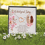 8O_ Unbiological Sisters(4) Interlocking Hearts Necklace 2