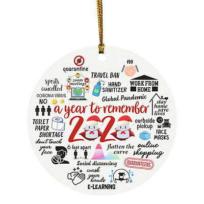 2KT. 2020 A Year To Remember (10) Circle ORNAMENT Template (OFFICIAL), White, Circle Ornament