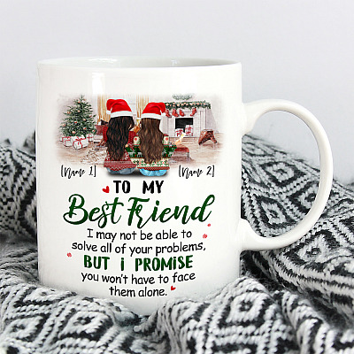 Alternative view of Personalized To My Best Friend Christmas 2020 Bestie Ceramic Coffee Mug - Christmas Gifts For Friends
