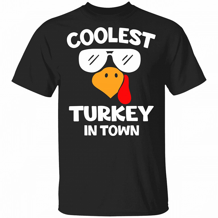 2N.Coolest Turkey shirt2, Black, Unisex T-Shirt