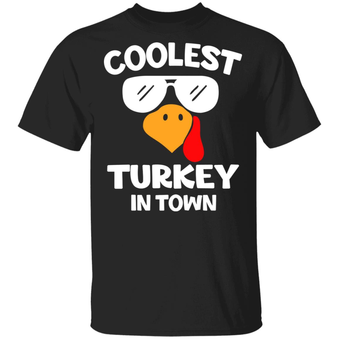 2N.Coolest Turkey shirt2, Black, Unisex T-Shirt