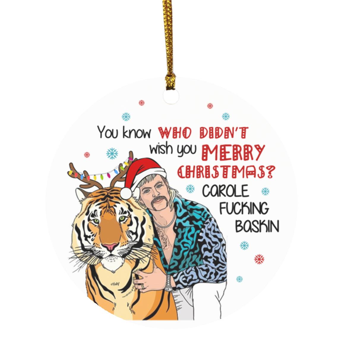 1N.You Know Who Didnt, White, Circle Ornament 1N.You Know Who Didnt, White, Circle Ornament