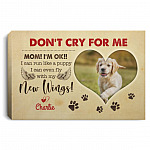 Personalized Photo Don't Cry For Me Mom, White, 0.75'' Framed Canvas
