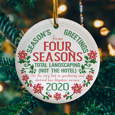 Alternative view of Four Seasons Total Landscaping the Best Gardening Electoral Services Gift Circle Ornament - Keepsake