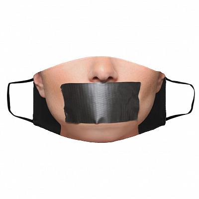 FMA Med/Lg Face Mask, White, Cloth Face Cover – Medium/Large