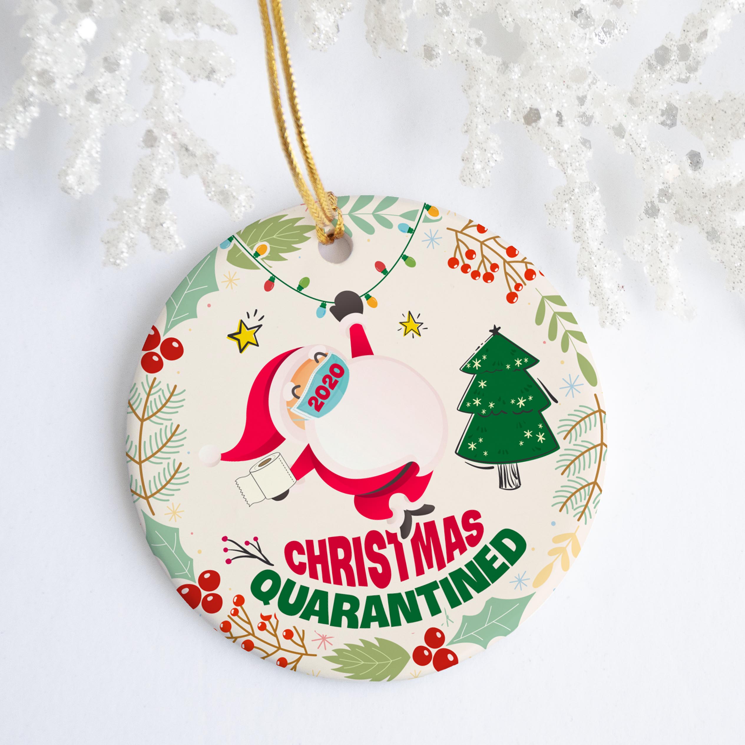 Santa Wearing Mask mk