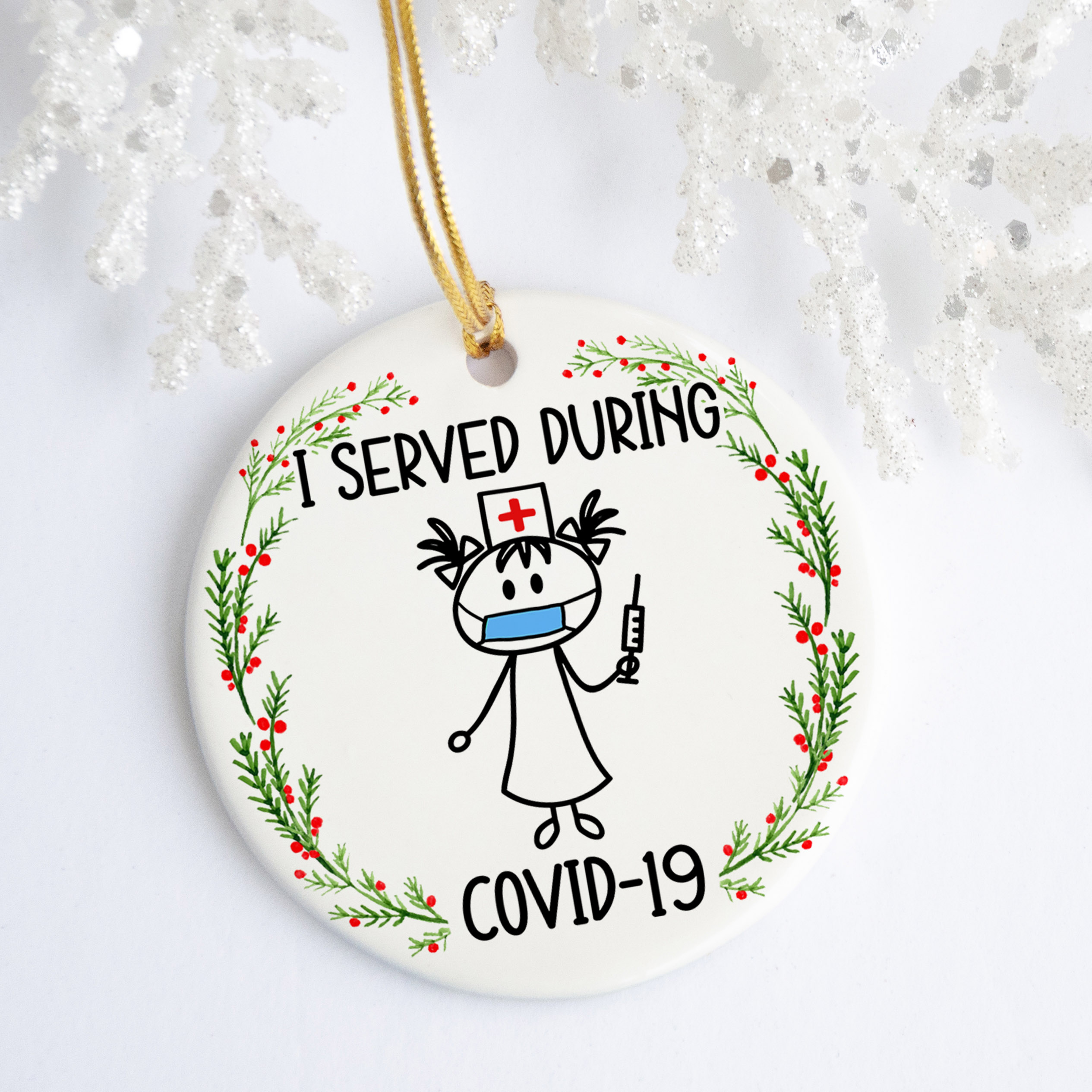 3vt. uu tien i served during covid ornament mockup