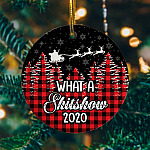 1vt. what a shitshow ornament mockup