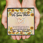 7Th. Sunshine My Loving Mother(4) Interlocking Hearts Necklace