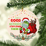 8VT. Like A Good Neighbor Grinch ornament mockup2