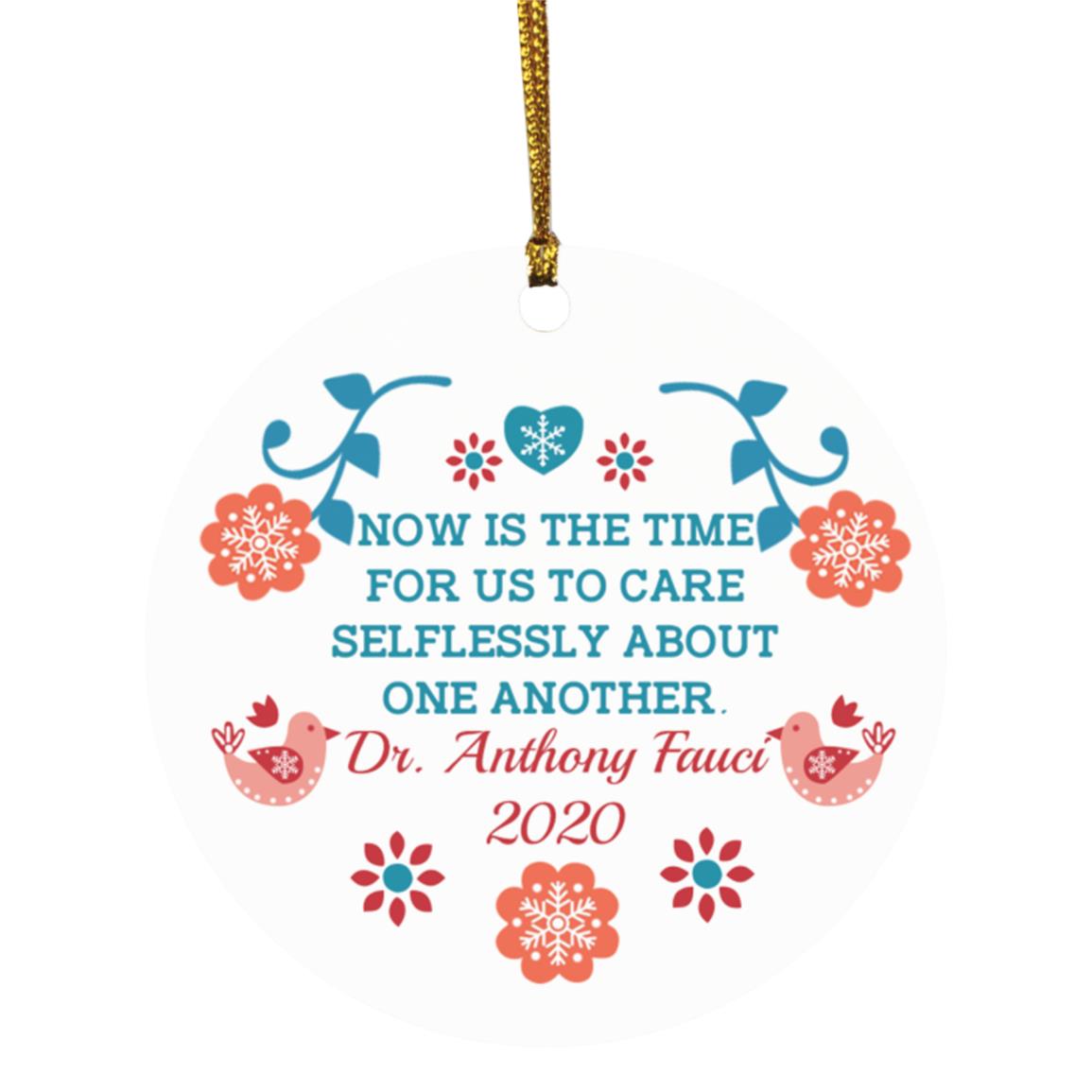 1N.Now Is The Time For Us, White, Circle Ornament 1N.Now Is The Time For Us, White, Circle Ornament