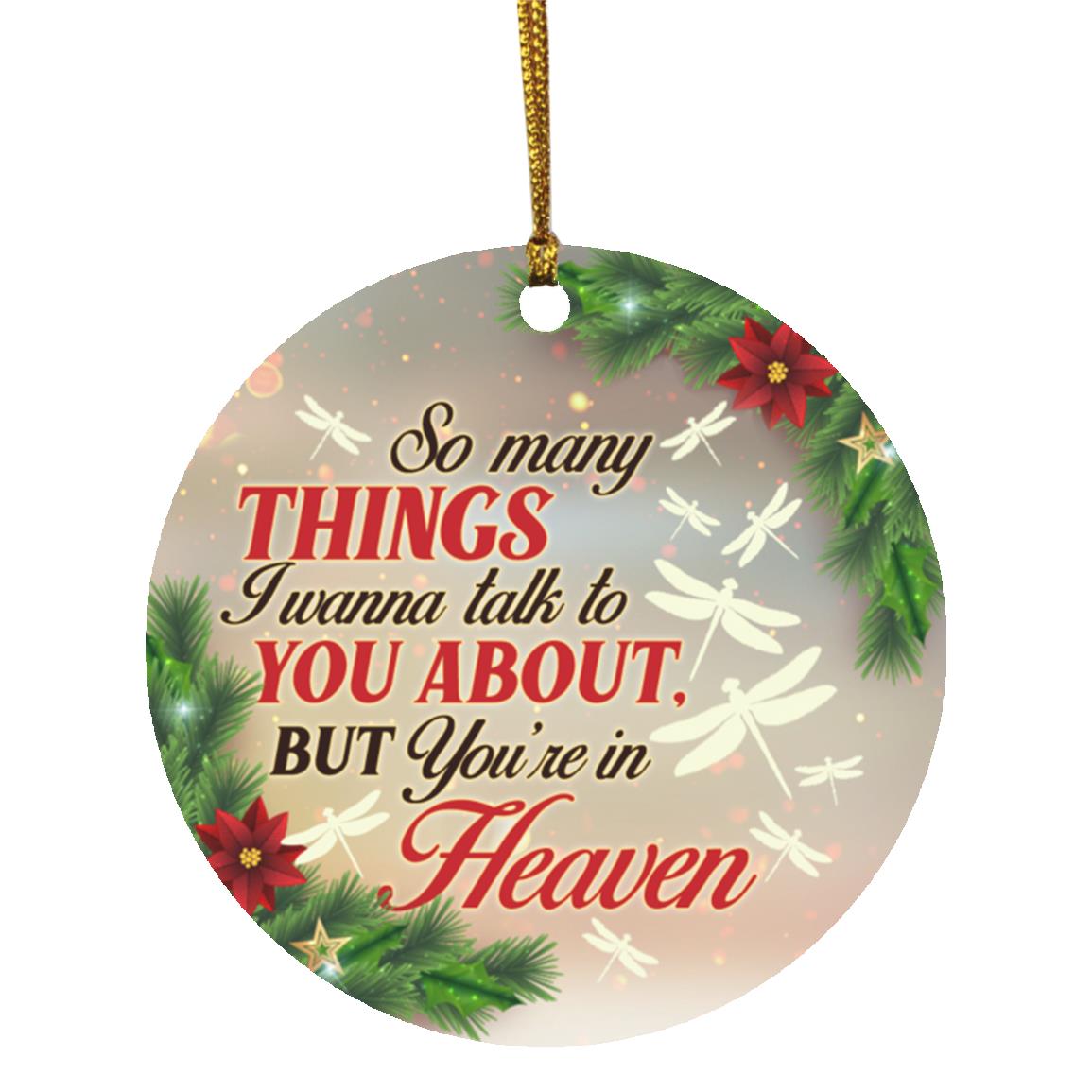 1N.So Many Things I Wanna Talk To You, White, Circle Ornament 1N.So Many Things I Wanna Talk To You, White, Circle Ornament