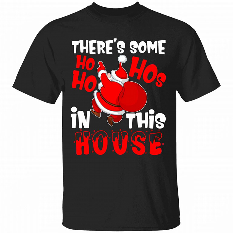 There's Some Ho Ho Hos T-Shirt, Black, Unisex T-Shirt