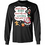 Don't Blame 2020 Your Life Was Hoodie, Black, Long Sleeve