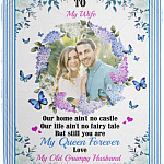 Personalized Photo Our Home, White, Cozy Plush Fleece Blanket - 50x60