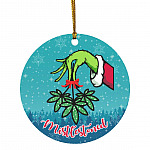 Cool 2020 Christmas Circle Ornament, White, Circle Ornament