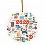 Things To Do Ornament Keepsake, White, Circle Ornament