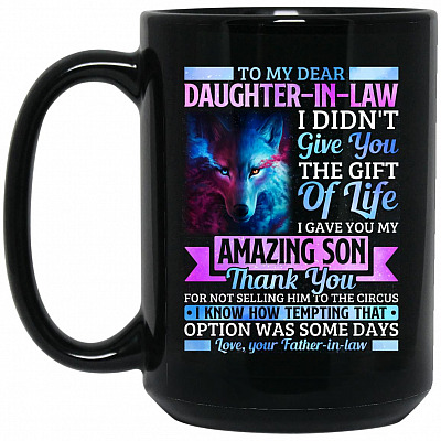 15 oz. Black Mug
