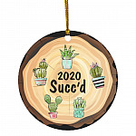 71 HG. 2020 Succ'd (3), White, Circle Ornament