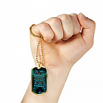 To The Man I Love You For Not Only Who You Are But For Who I Am When I Am With You Dog Tag Pendant Necklace - Dog Tag (Gold Plated)