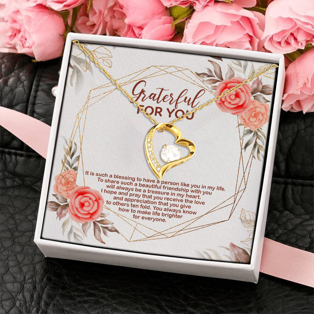 2MH. Blessing(4) Forever Love Necklace (Gold) 4