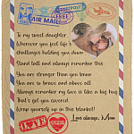 Personalized Photo Blanket From Mom, White, Cozy Plush Fleece Blanket - 50x60