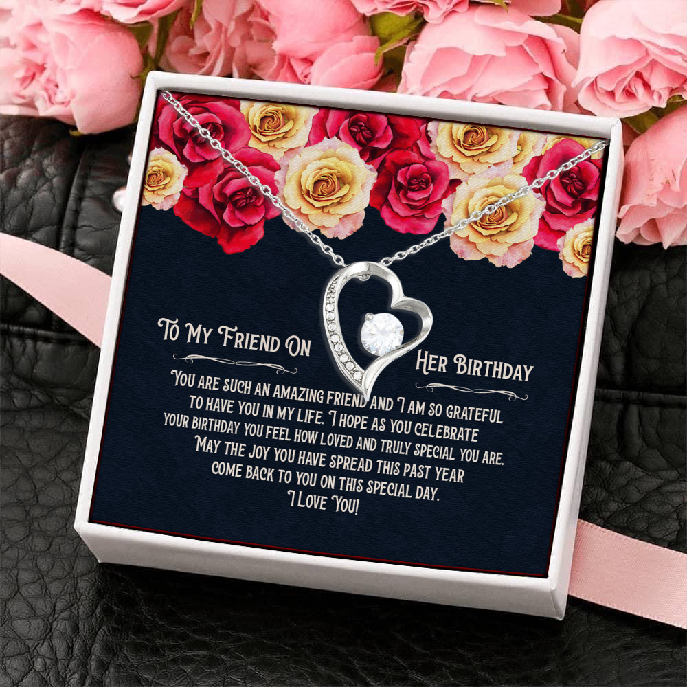 7MH. HPBD (Message Card Forever Love Necklace (Silver) 4