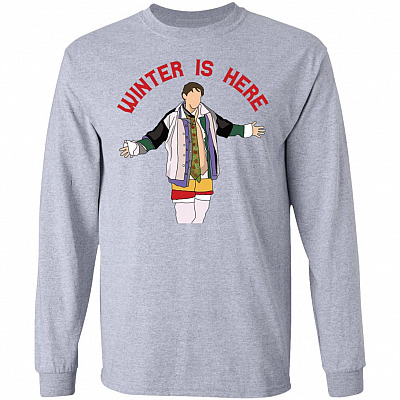 Winter Is Here Hoodie, Sport Grey, Long Sleeve